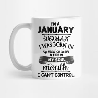 I'm A January Woman Happy Birthday To Me You Mommy Daughter Mug